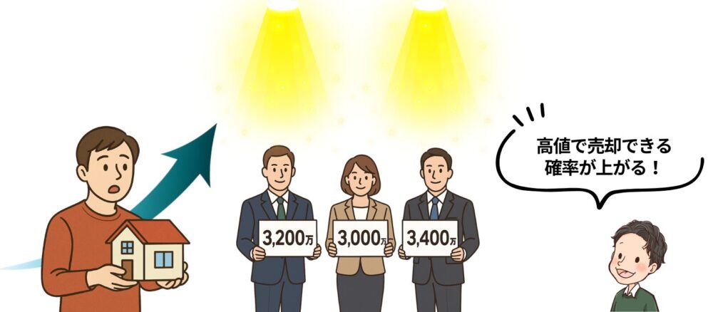 不動産一括査定を使うと高額売却できるかも
