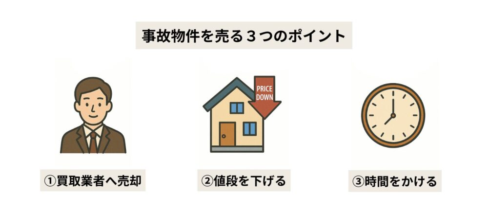事故物件を売る3つのポイント