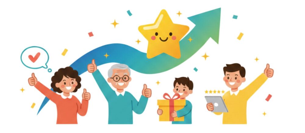 顧客満足度が高い