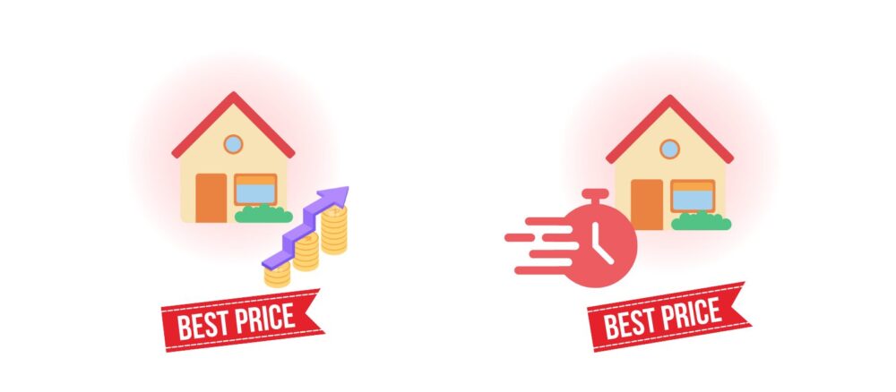 売主の希望を価格に反映できない